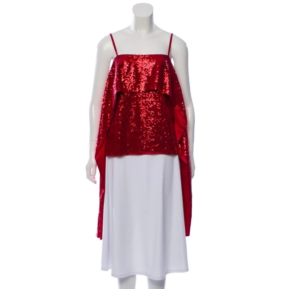 PRABAL GURUNG Off-The-Shoulder Sequin Top - Picture 1 of 6